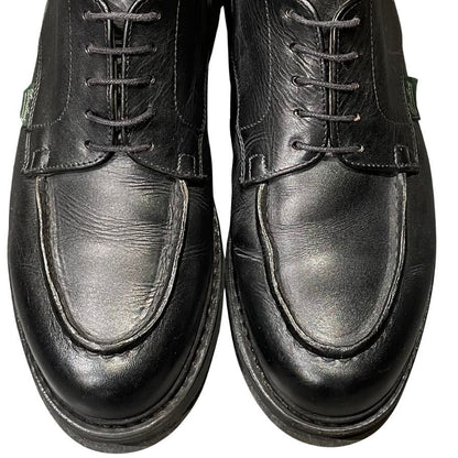 パラブーツ レザーシューズ シャンボード Uチップ カーフ ブラック メンズ サイズUK6F Paraboot CHAMBORD ビジネスシューズ 約24.5cm【LA】【中古】