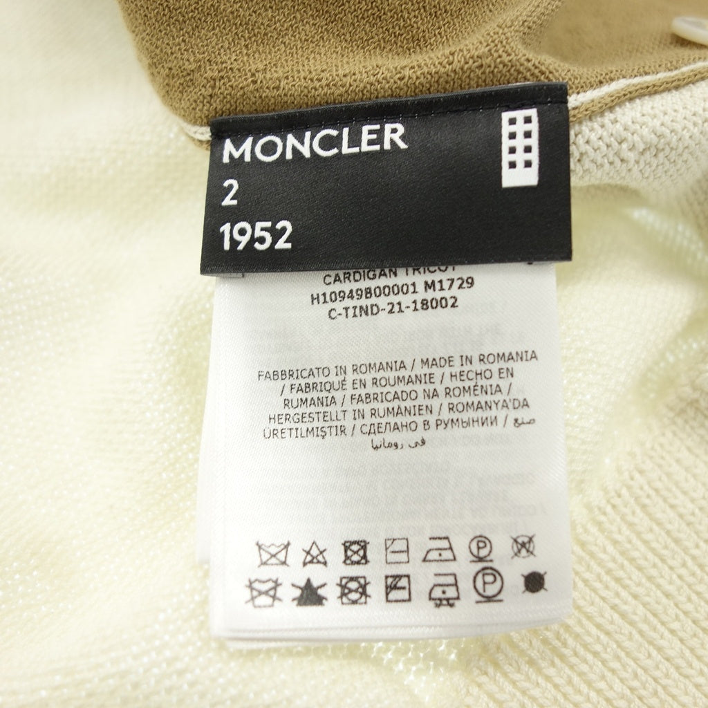 状况良好◆Moncler Genius 开衫 CARDIGAN TRIVOT 1952 21SS L 码 米色 MONCLER GENIUS 女士们 [AFB19] 