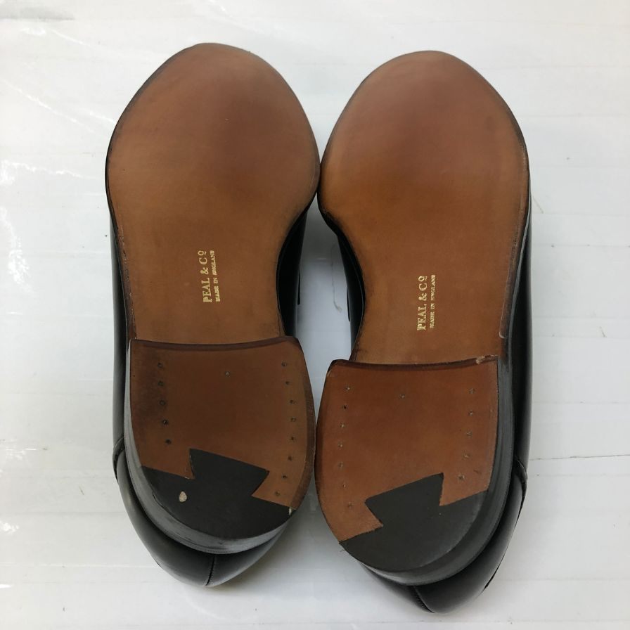 ピール＆コー レザー ローファー ブルックスブラザーズ別注 メンズ サイズ7.5 ブラック PEAL＆Co 約26.0cm【AFD2】