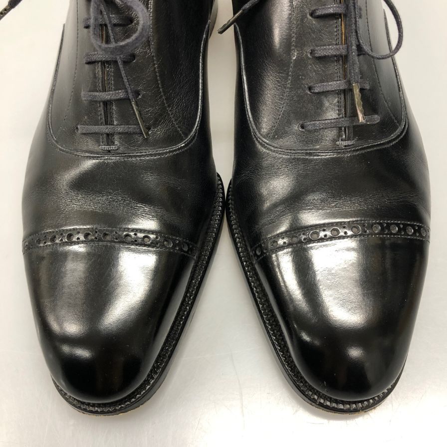 スピーゴラ レースアップシューズ パンチドキャップトゥ ブラック メンズ SPIGOLA ビジネスシューズ【LA】【中古】