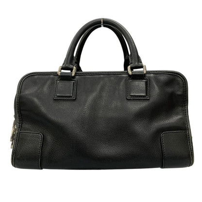 ロエベ ハンドバッグ アマソナ28 アナグラム レザー 南京錠 レディース ブラック LOEWE【AFE2】