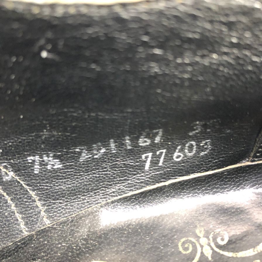 フローシャイム デザイナー コレクション ウィングチップ 青窓枠 ブラック メンズ サイズ7.5D FLORSHEIM ビジネスシューズ 約25.5cm【LA】【中古】