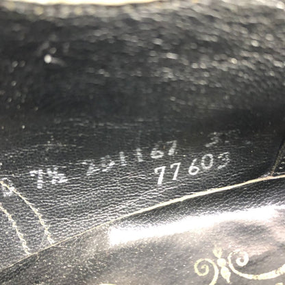 フローシャイム デザイナー コレクション ウィングチップ 青窓枠 ブラック メンズ サイズ7.5D FLORSHEIM ビジネスシューズ 約25.5cm【LA】【中古】