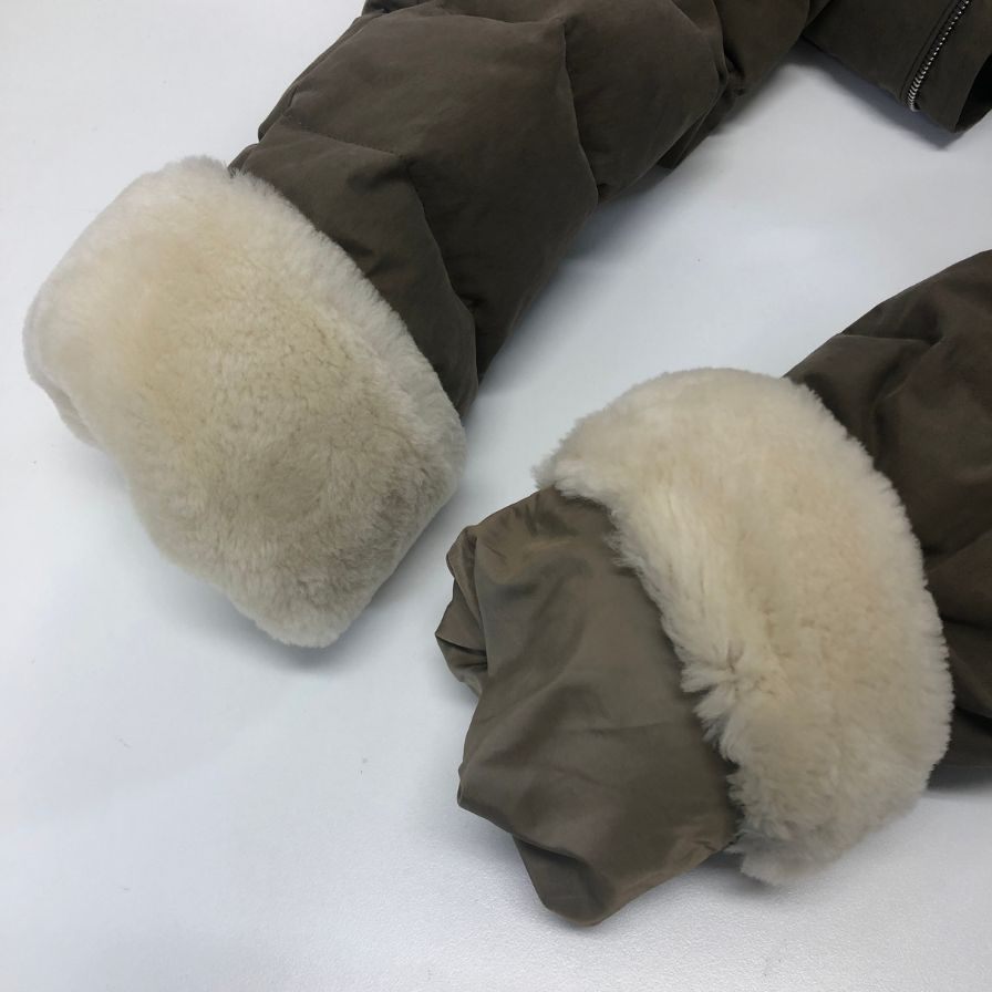 美品◆リヴェラーノ&リヴェラーノ ダウンジャケット ファーフード付 ブラウン系 メンズ サイズXL LIVERANO & LIVERANO 【AFA5】