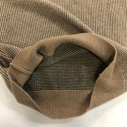 美品◆ニーマン マーカス エクスクルーシブ クルーネックニット カシミヤ ブラウン系 メンズ サイズM NEIMAN MARCUS 【AFB41】