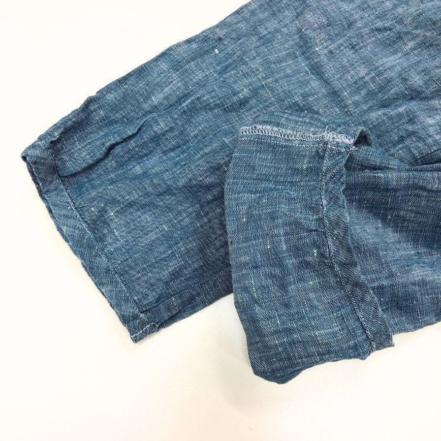中古◆ジャーナルスタンダード ラックス リネン フリルシャツ レディース サイズ不明 ブルー  journal standard luxe 【AFB41】