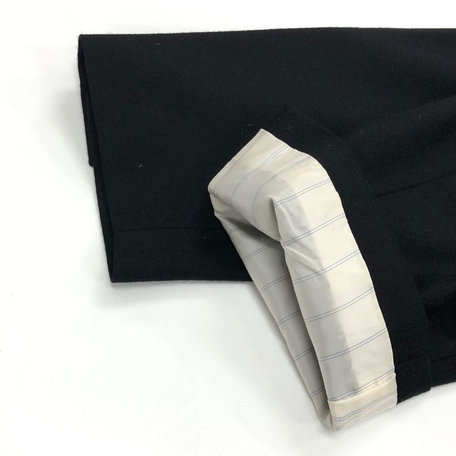 美品◆マーガレットハウエル ショートジャケット 2B ブラック レディース サイズ1 MARGARET HOWELL 【AFB14】