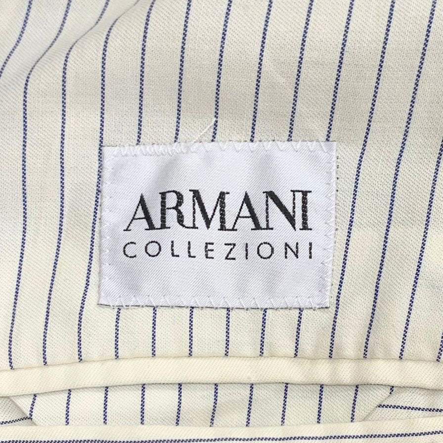 美品◆アルマーニコレッツィオーニ テーラードジャケット ウール リネン グレー系 メンズ サイズ46 ARMANI COLLEZIONI 【AFB27】
