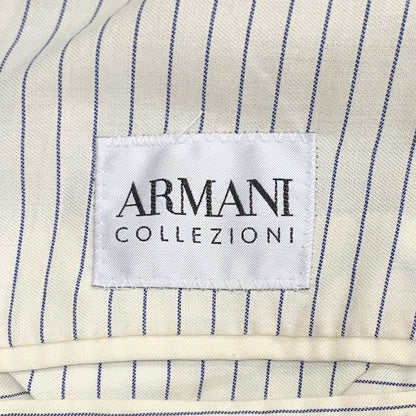 美品◆アルマーニコレッツィオーニ テーラードジャケット ウール リネン グレー系 メンズ サイズ46 ARMANI COLLEZIONI 【AFB27】