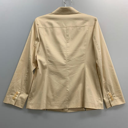 中古◆バーバリーロンドン テーラード ジャケット レディース アイボリー系 サイズ42 BURBERRY LONDON 【AFB35】