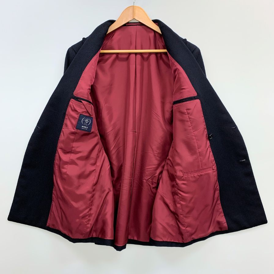 美品◆ビームス  テーラード ジャケット 90s メンズ サイズ 46 ネイビー beams 【AFB45】