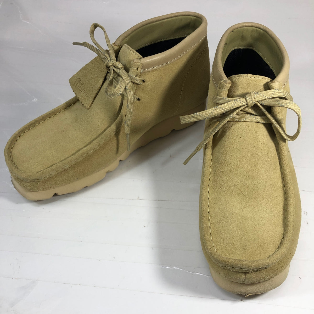 クラークス ワラビーブーツ スエード ゴアテックス メンズ メープル UK6.5G CLARKS 約24.5cm【AFD2】