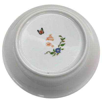 エルメス シエスタ ディーププレート 花柄 総柄 約19.5㎝ HERMES【AFI28】【中古】