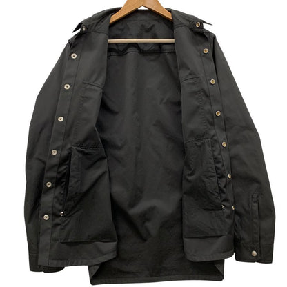 極美品◆リックオウエンス 長袖シャツ ナイロン アウター 23SS RU01C4729-TF ブラック サイズ48 メンズ Rick Owens 【AFA2】