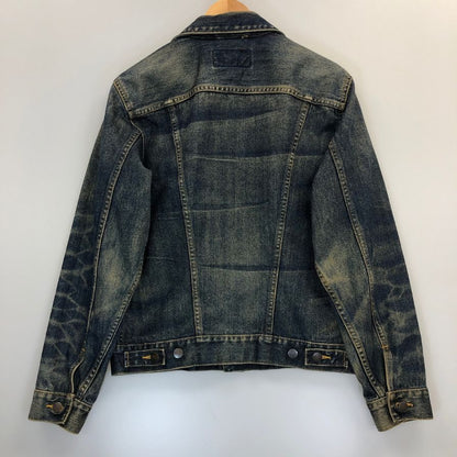 美品◆ラングラー デニムジャケット M4701 サイズL メンズ ブルー系 Wraugler 【AFB8】