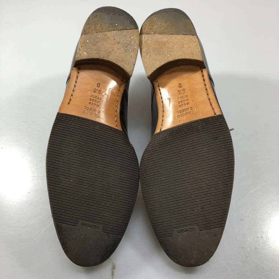 タニノクリスチー 121896 パンチドキャップトゥ カーフ ブラウン UK6.5 TANINO CRISCI 約25.0cm【AFC】