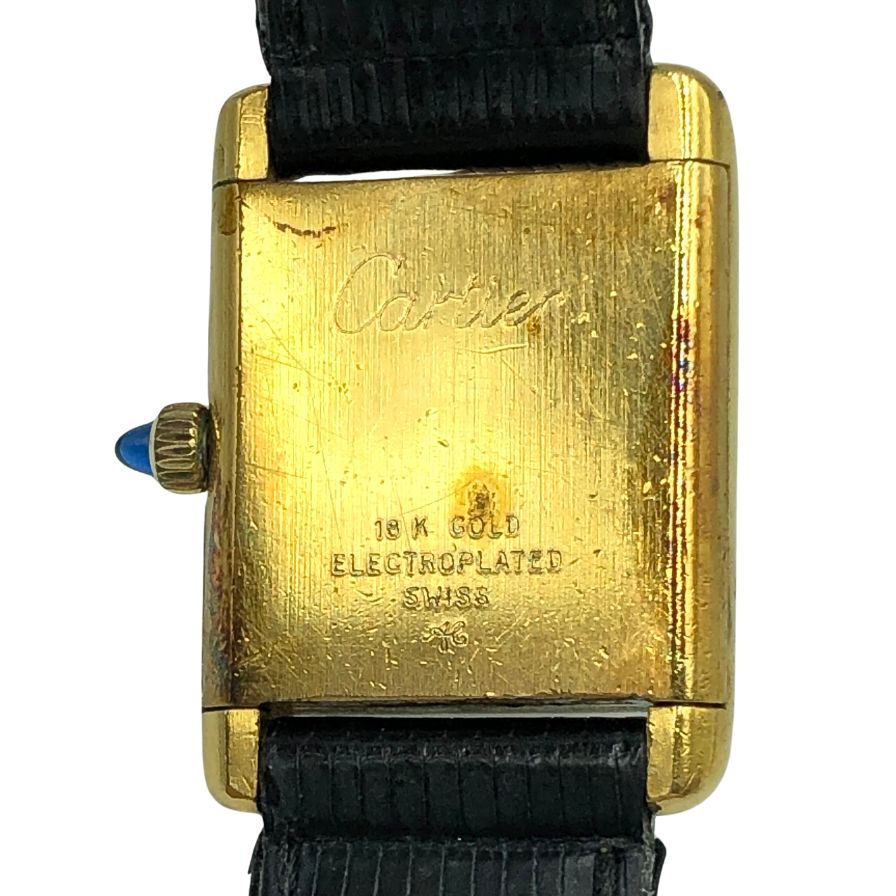 カルティエ マストタンク 腕時計 レディース 手巻き 18K GOLD ELECTROPLATED スイスメイド ゴールド Cartier【AFI8】
