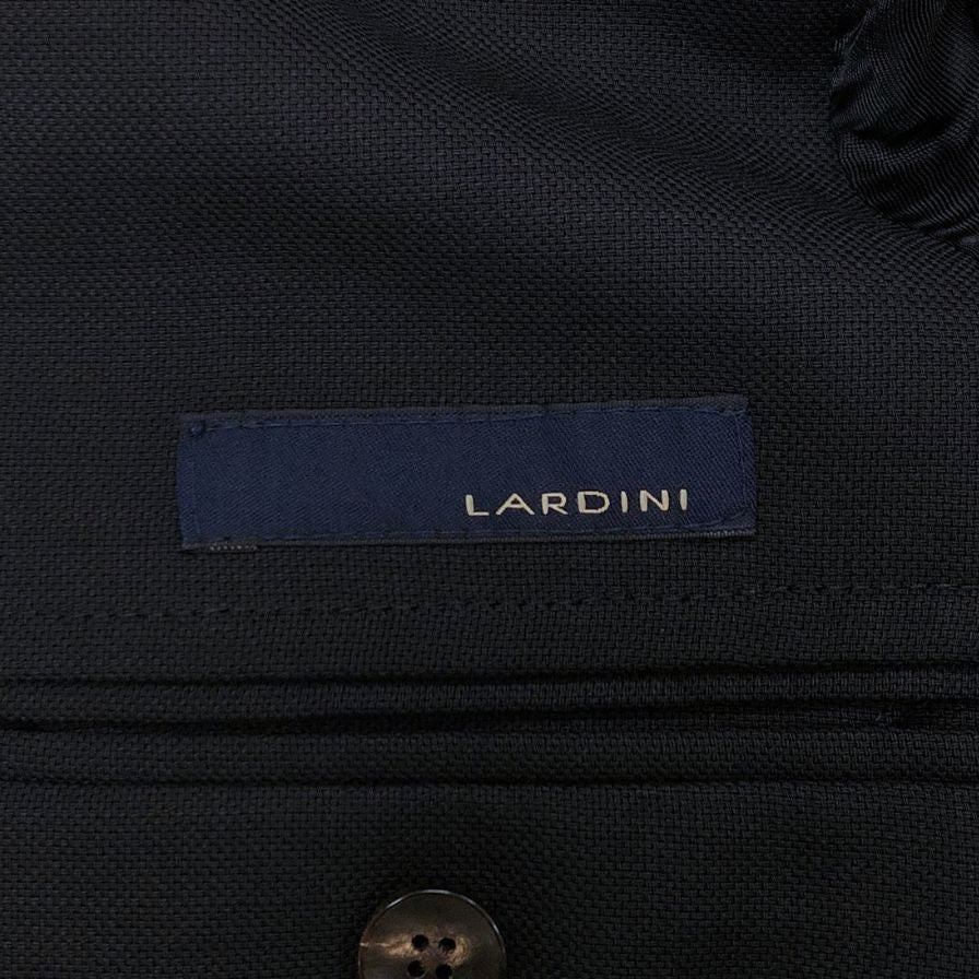 極美品◆ラルディーニ テーラードジャケット ウール メンズ ブラック サイズ42REG LARDINI 【AFB29】