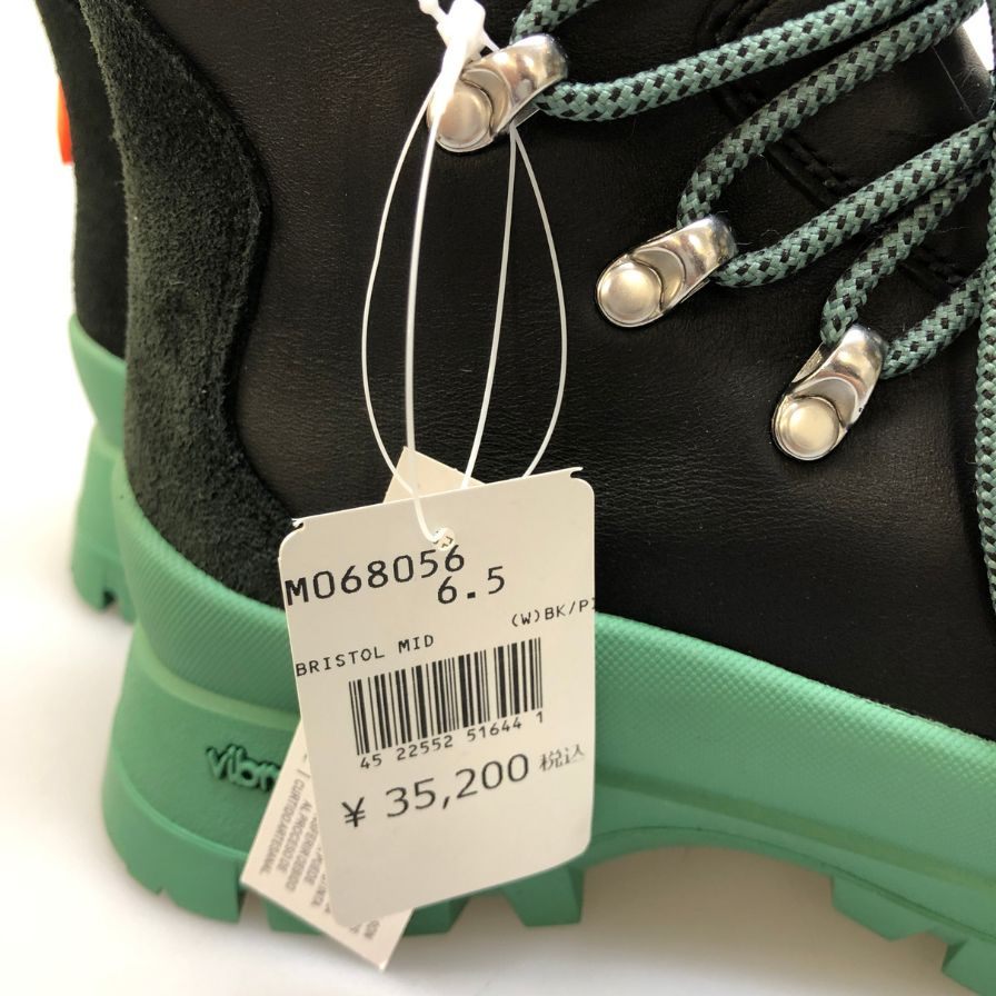 メレル ブーツ トレッキングブーツ Bristol MID レディース サイズ23.5 ブラック グリーン系 MERRELL 約23.5cm【AFD5】