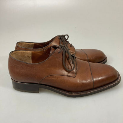 フラテッリロセッティ ストレートチップ ダービー 14789 グレインレザー ブラウン サイズ8 メンズ FRATELLI ROSETTI 約27.0cm【PTM】