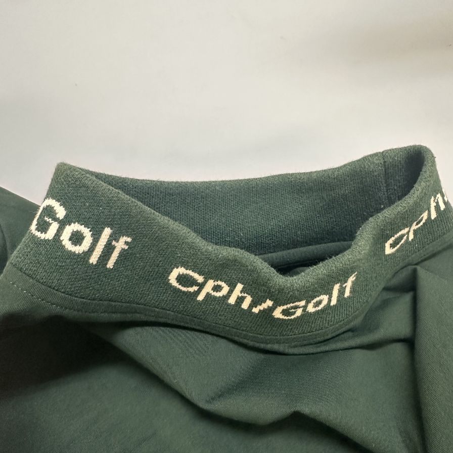 中古◆キャプテンズヘルムゴルフ モックネックTシャツ グリーン サイズM メンズ Cph/Golf 【AFB9】