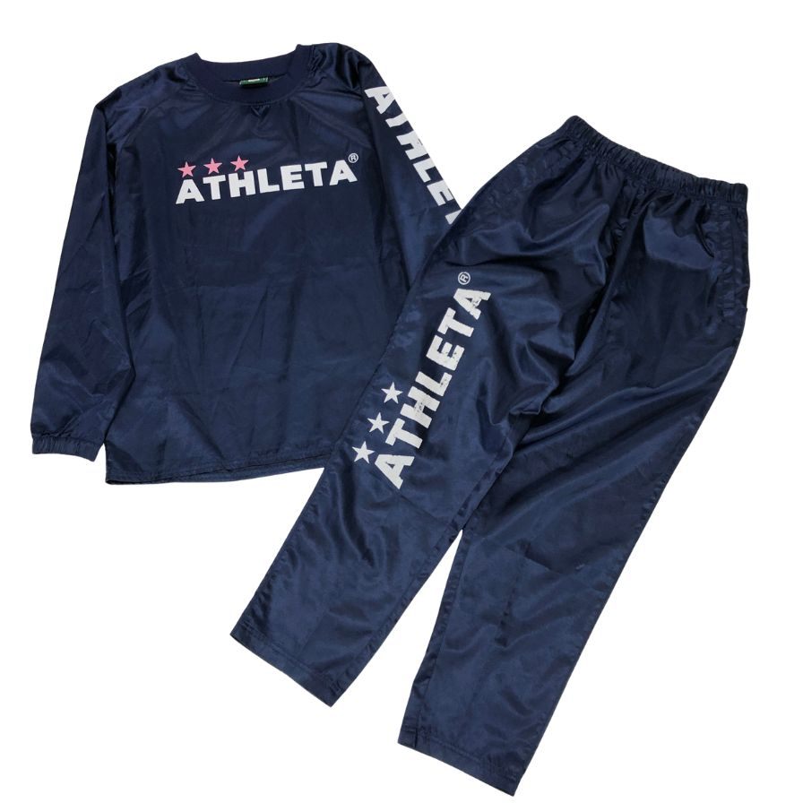極美品◆アスレタ セットアップ ネイビー メンズ サイズM ATHLETA 【AFB7】