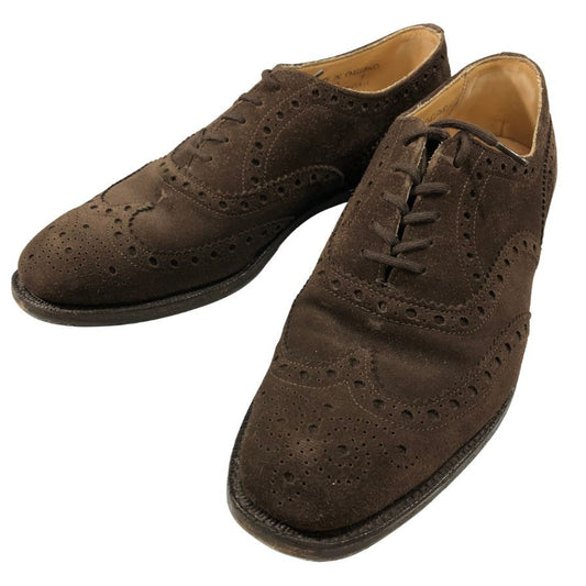 ジョセフチーニー ウイングチップ スエード ブラウン サイズUK7 JOSEPH CHEANEY 約25.5cm【AFC41-2】