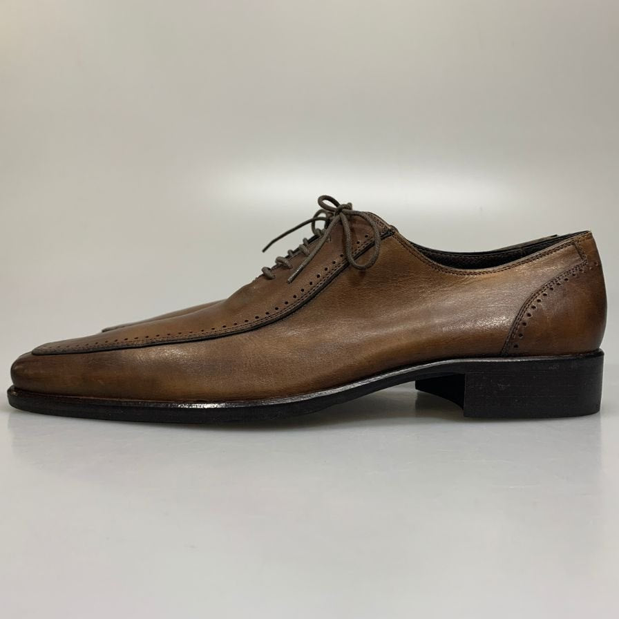 アントニオルフォ レースアップシューズ ブラウン レザー メンズ サイズ42 ANTONIO RUFO 約26.5cm【AFC40】