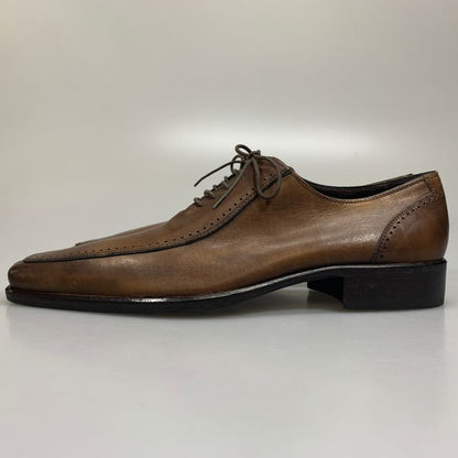 アントニオルフォ レースアップシューズ ブラウン レザー メンズ サイズ42 ANTONIO RUFO 約26.5cm【AFC40】