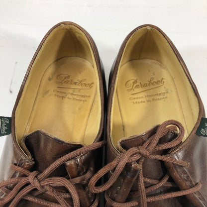 パラブーツ ミカエル カーフレザー チロリアンシューズ メンズ サイズ40 ブラウン PARABOOT ビジネスシューズ 約25.0cm【LA】【中古】