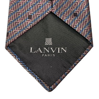 ランバン 総柄 ネクタイ ピンク メンズ LANVIN【AFI11】