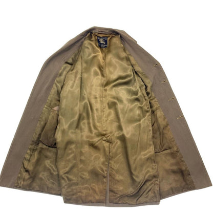 Very good condition ◆ Burberry Bar Collar Coat Old 2 sleeves Made in England Men's Khaki Size L Burberrys WM anderson Men's [AFB16] 