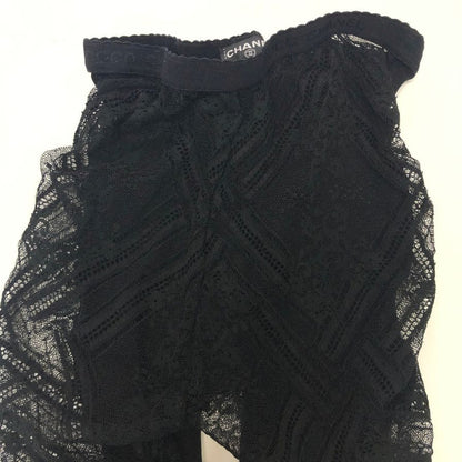 シャネル タイツ レース ブラック サイズL CHANEL