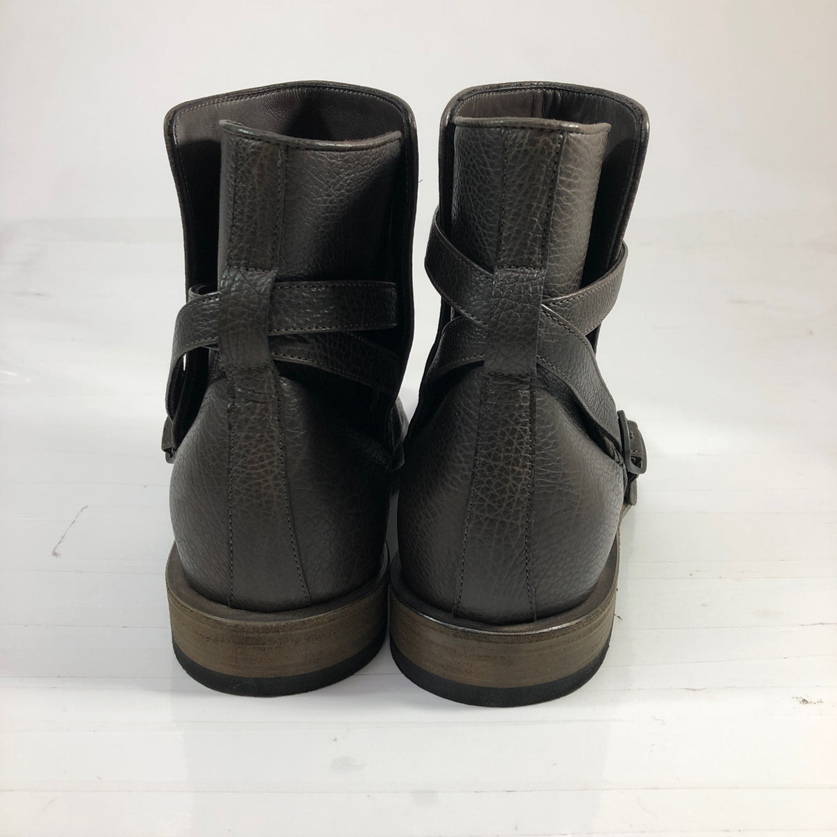 ボッテガヴェネタ  ジョッパーブーツ グレインレザー ブラウン メンズ サイズ40.5 Bottega Veneta 約25.5cm【AFC47】