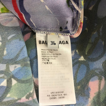 極美品◆バレンシアガ ノースリーブワンピース 総柄 レディース サイズ36 556249 BALENCIAGA 【AFB23】