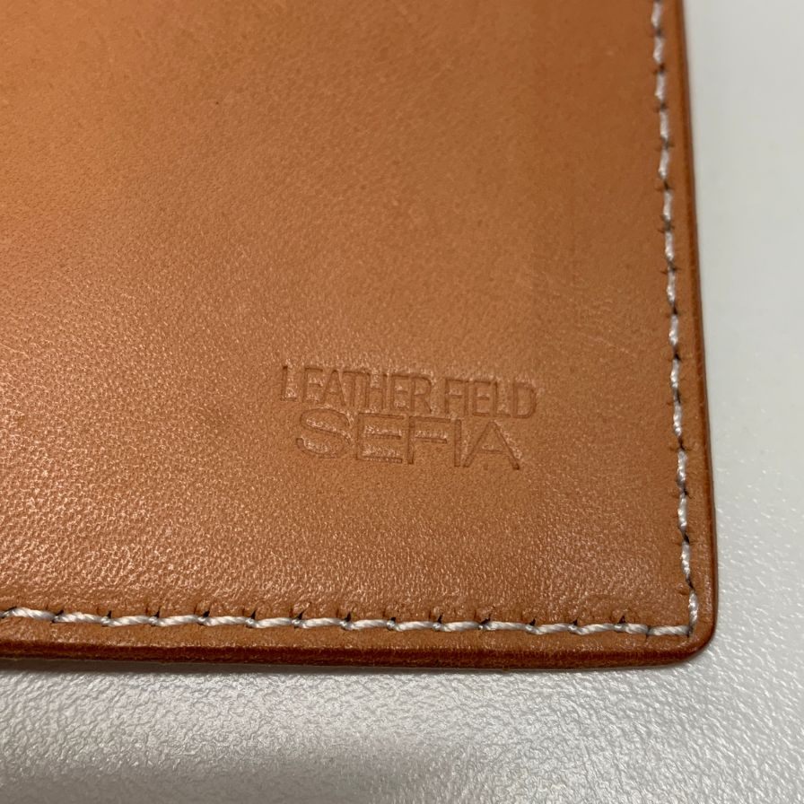 レザーフィールド セフィア パスポートケース ブラウン Leather field SEFIA【AFI18-3】【中古】