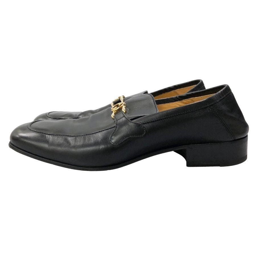グッチ ローファー インターロッキング ブラック メンズ サイズ6.5 598348 GUCCI 約25.0cm【AFC32】