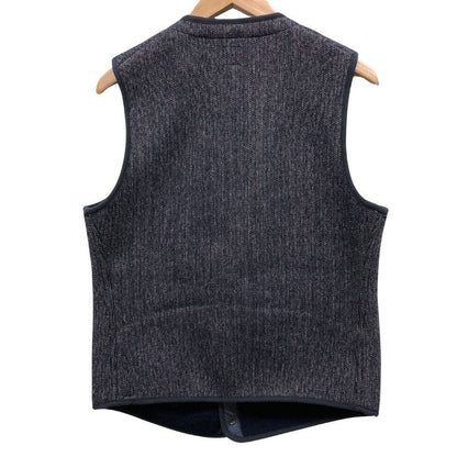 極美品◆アナトミカ ビーチクロスベスト ウール65% コットン35% ブラウン サイズ44 メンズ ANATOMICA 【AFB44】