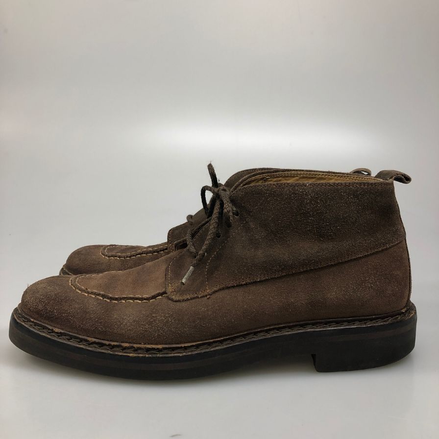 バリー レザーシューズ Uチップ ブーツ スエード ブラウン サイズ41.5  BALLY 約26.5cm【AFC44】