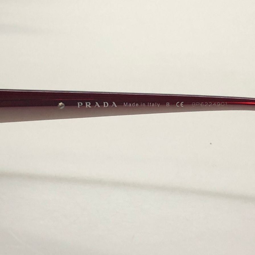 プラダ VPR08M-N メガネフレーム クリアレッド 51□16 2BM-101 135 イタリア製 PRADA【AFI11】