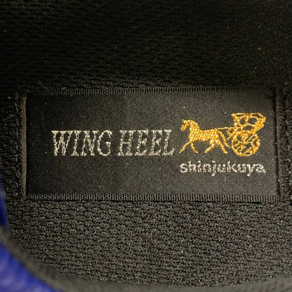 新宿屋 レザースニーカー レザー×パイソン 0255-545 23.5cm レディース ブルー shinjukuya 約23.5cm【7-19】
