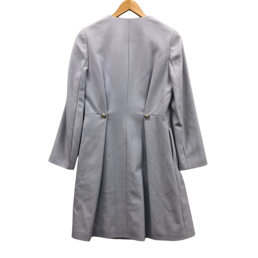 美品◆カルヴェン コート 1052M312  ウール サイズ34 ブルー系 レディース CARVEN 【AFA10】