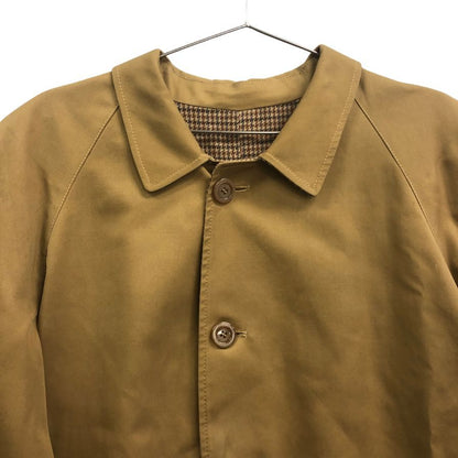 中古◆ノーブランド リバーシブルロングコート ベージュ×千鳥格子 サイズ52 メンズ 【AFB18】