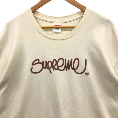 中古◆シュプリーム Tシャツ 22SS ハンドスタイル USA製 コットン メンズ サイズXL アイボリー Supreme 【AFB38】