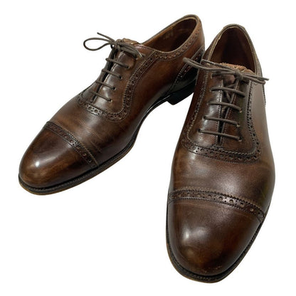 エドワードグリーン カンタベリー パンチングチップ メンズ サイズ 8ハーフ ブラウン Edward Green ビジネスシューズ 約26.5cm【LA】【中古】