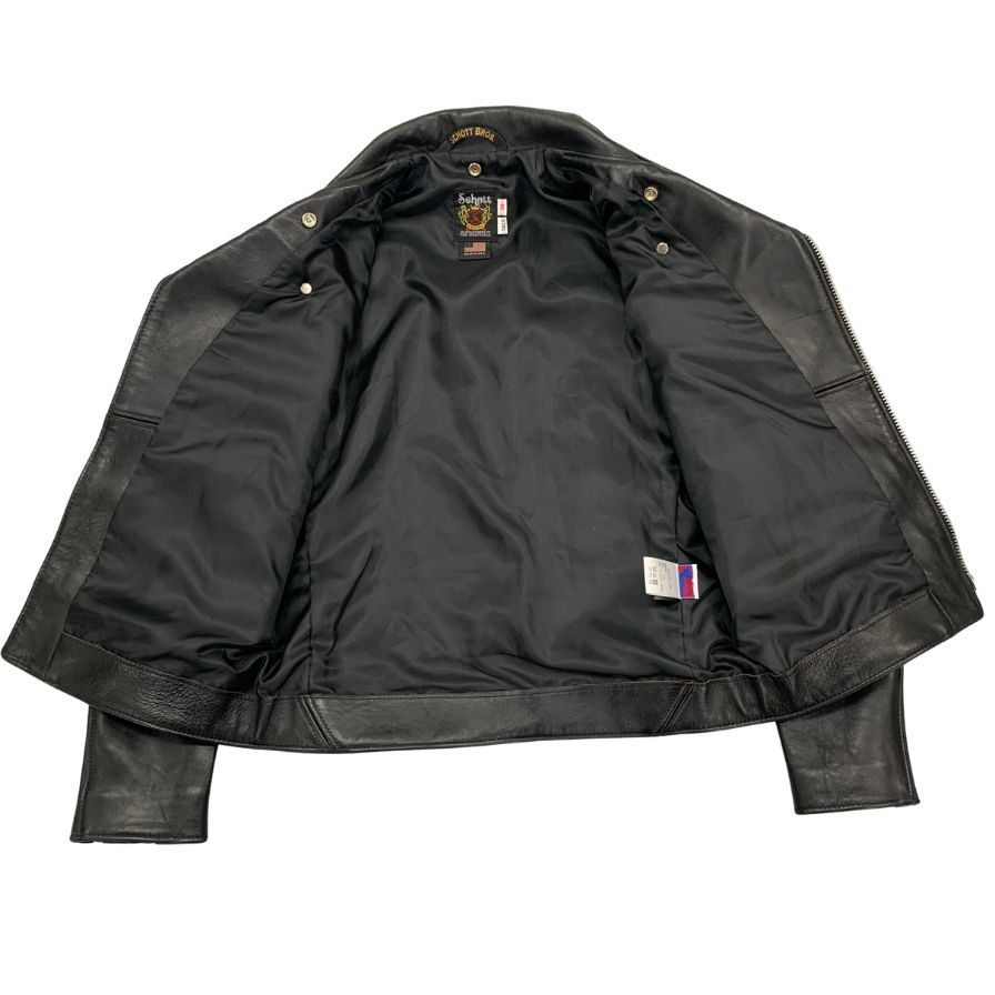 美品◇ショット ライダースジャケット ダブル 7646 ワンスター シープ