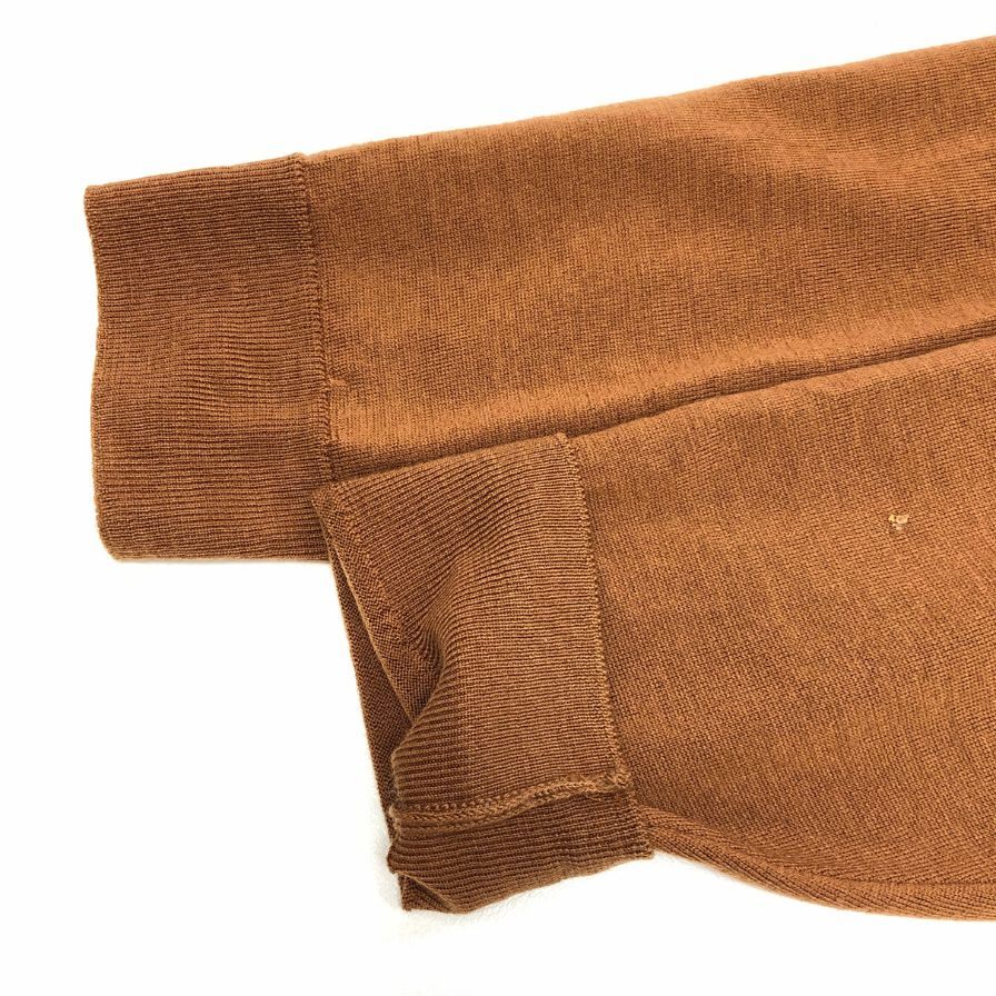 中古■ジョンスメドレー ニットセーター ウール クルーネック オレンジ メンズ サイズL JOHNSMEDLEY 【AFB2】