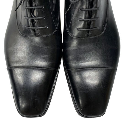 ガジアーノ＆ガーリング レザーシューズ オックスフォード カーフ ブラック UK12E メンズ 革靴 シューツリー付き GAZIANO＆GIRLING OXFORD ビジネスシューズ 約30.0cm【LA】【中古】