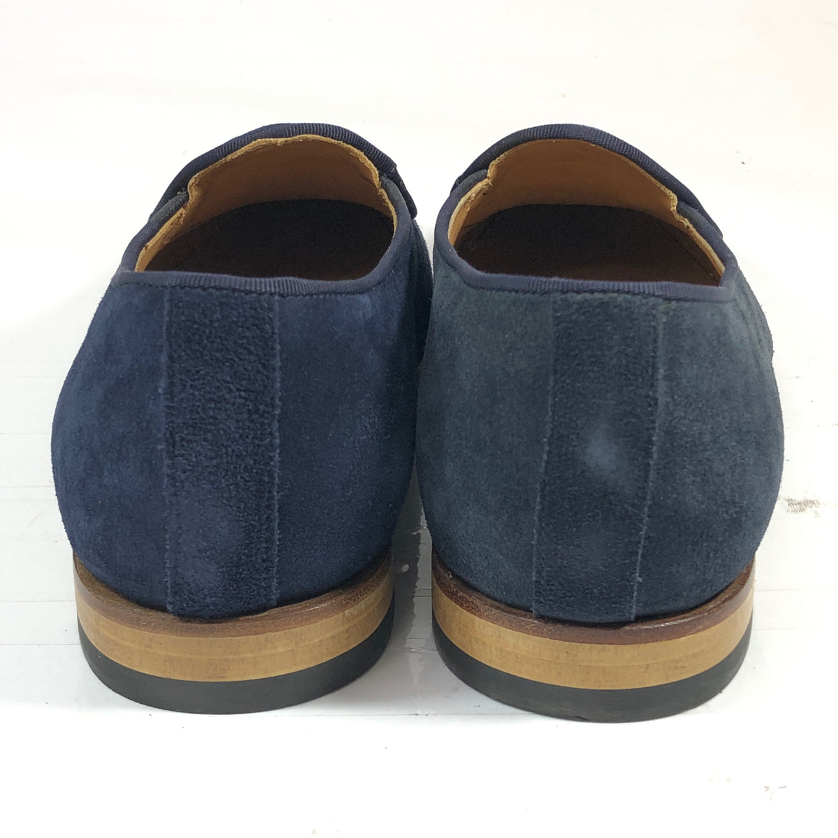 ベッタチーニ スリッポン スエード メンズ ネイビー サイズ41 メンズ BETTACCHINI 約25.5cm【AFD5】