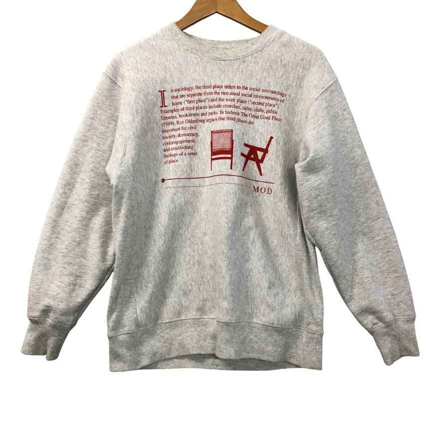 中古◆ミュージアムオブデイリー スウェット グラフィック グレー メンズ サイズM Museum of Daily 【AFB41】